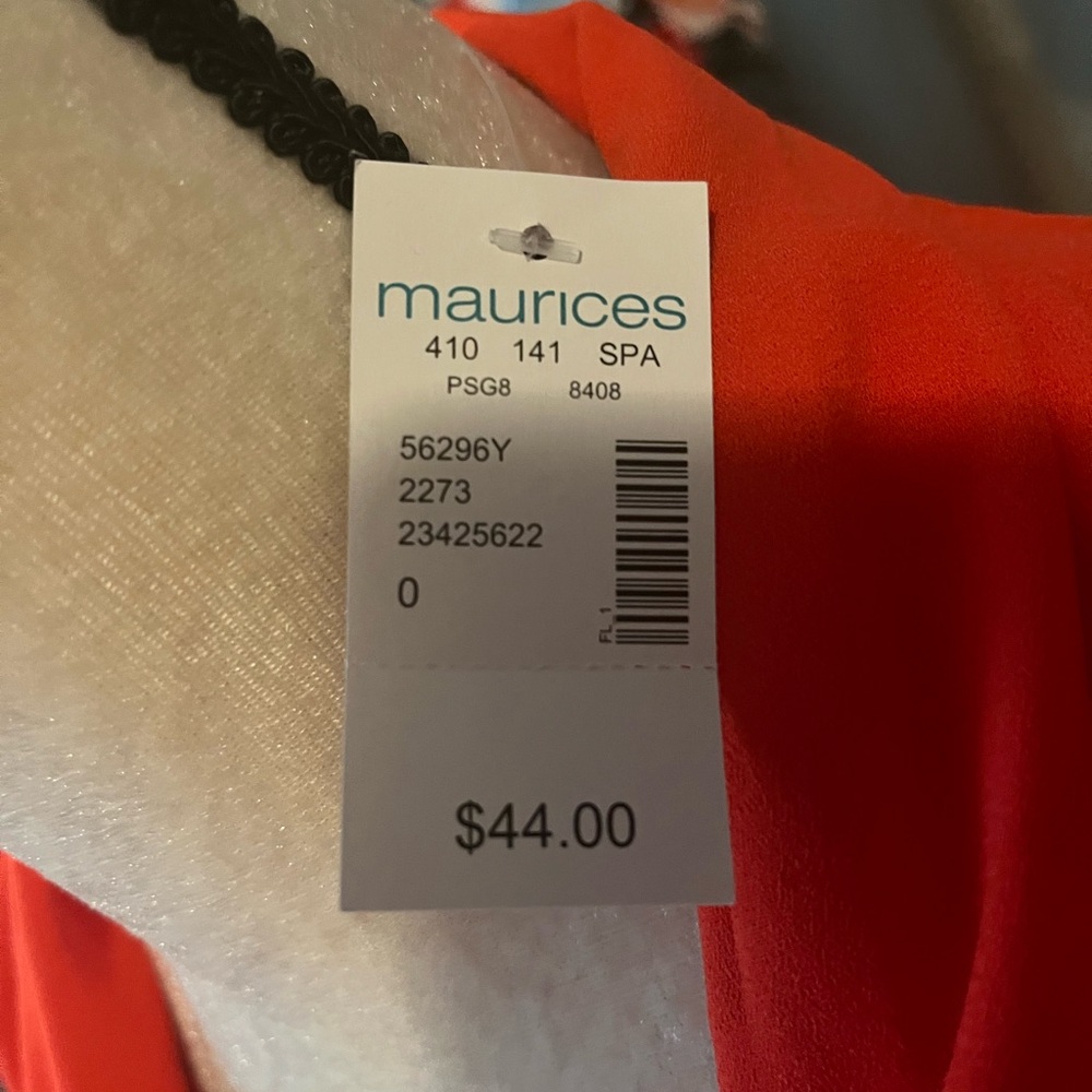 NWT Maurice’s plus size red v neck dress - Picture 4 of 4